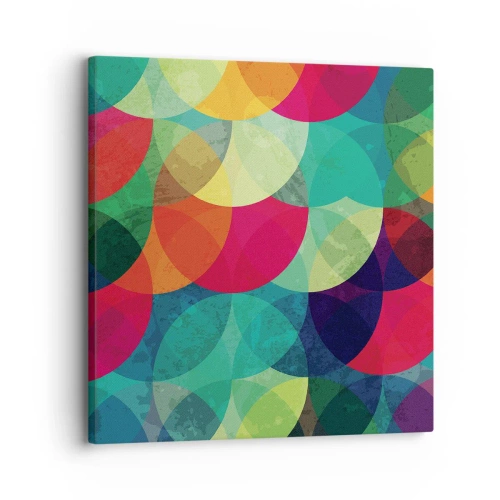 Quadro em tela - Ascensão às cores - 30x30 cm