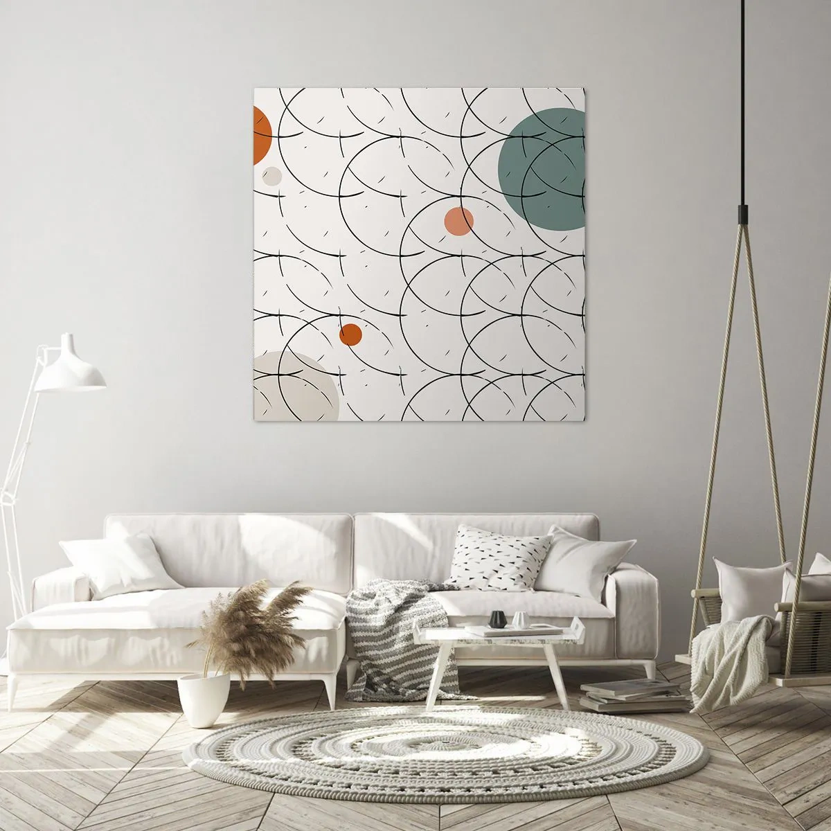 Quadro em tela - No espírito da pop art - 70x70 cm