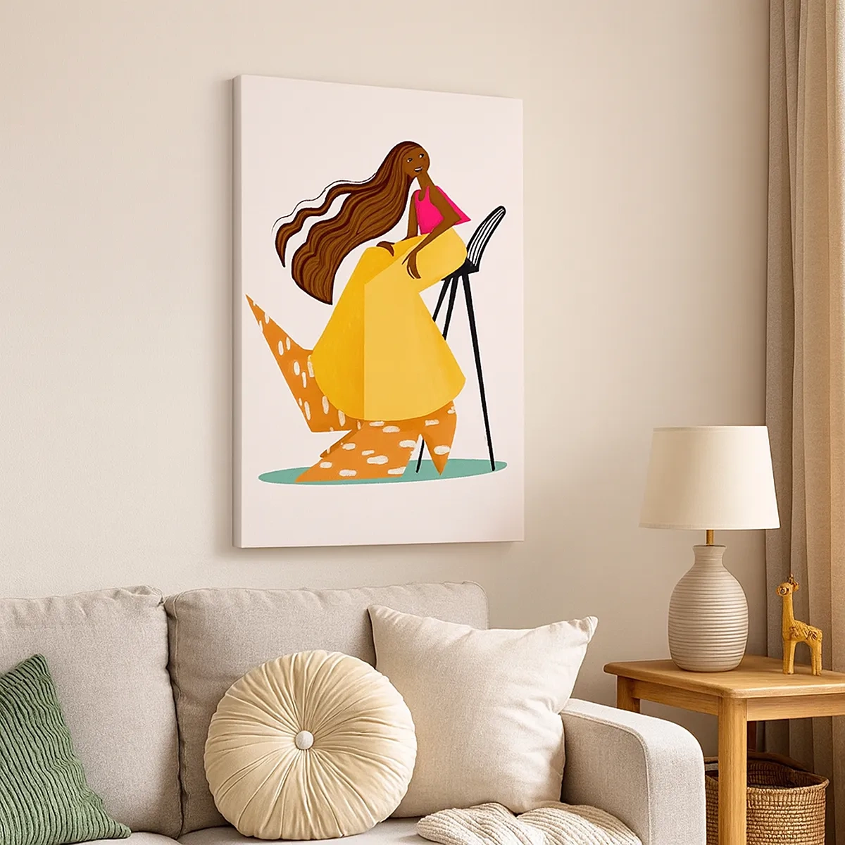 Quadro em tela - Moda também é divertida - 50x70 cm