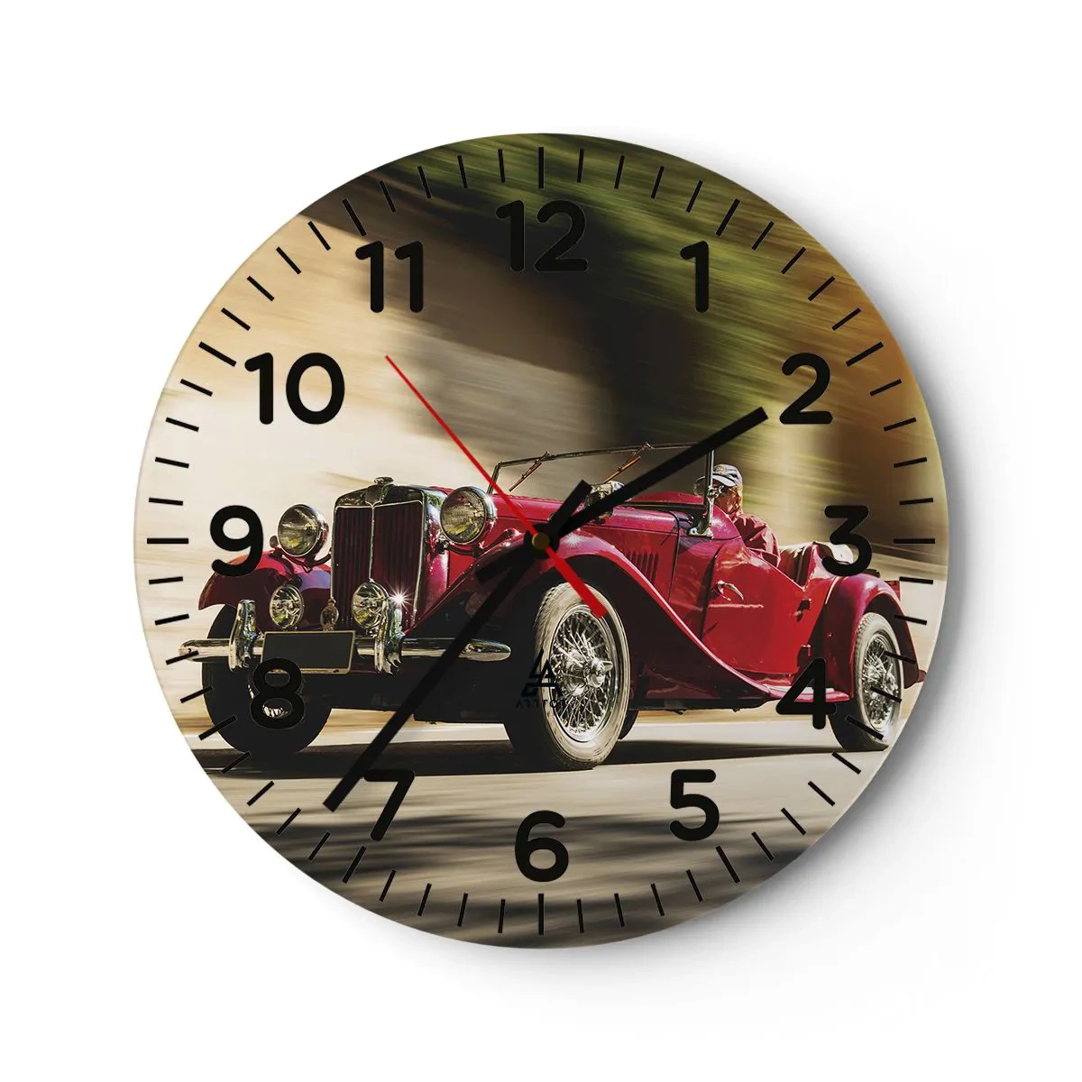 Relógio de parede - Relógio em vidro - Mais bonita que a Vitória de Samotrácia - 30x30 cm