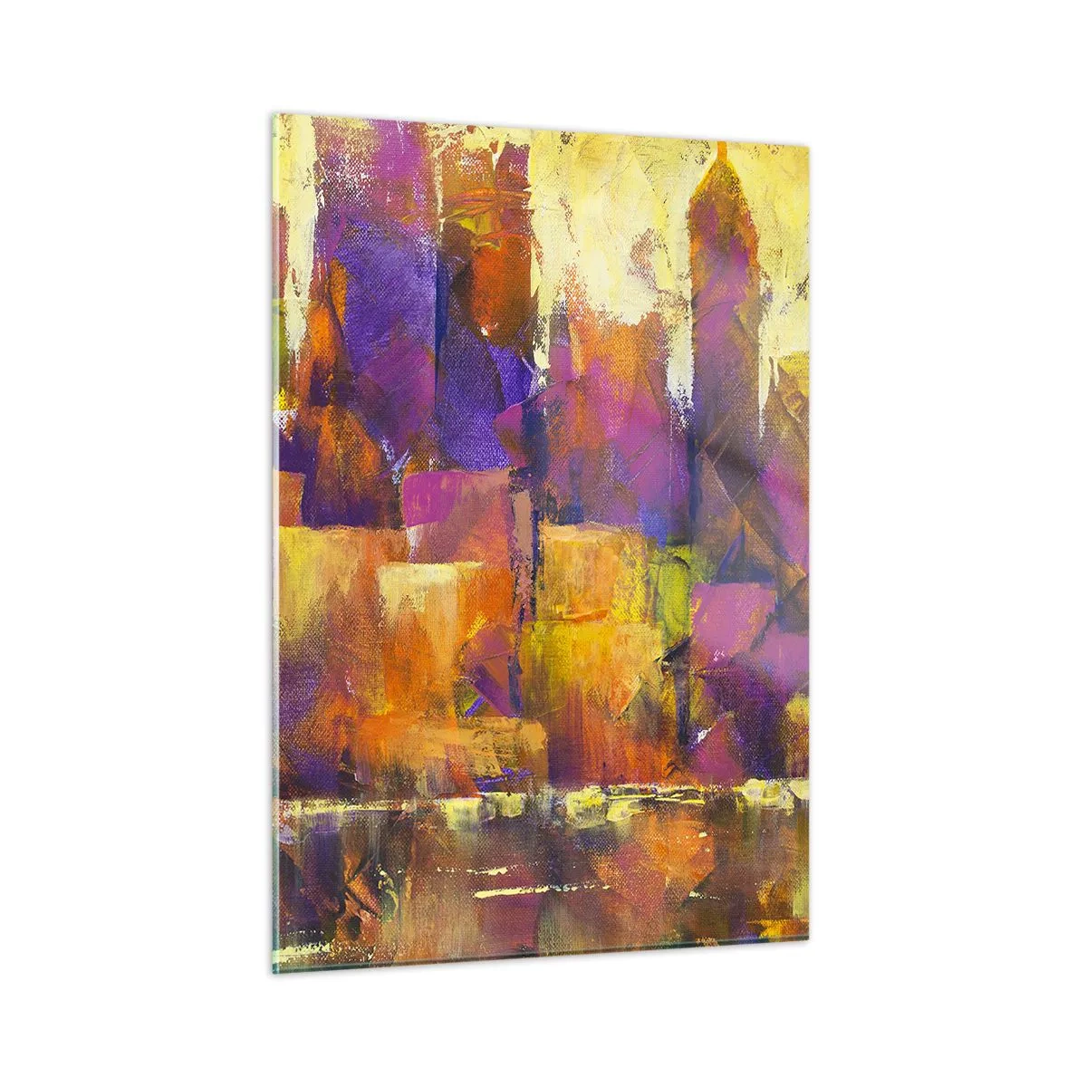 Quadro em vidro - Composição metropolitana - 50x70 cm