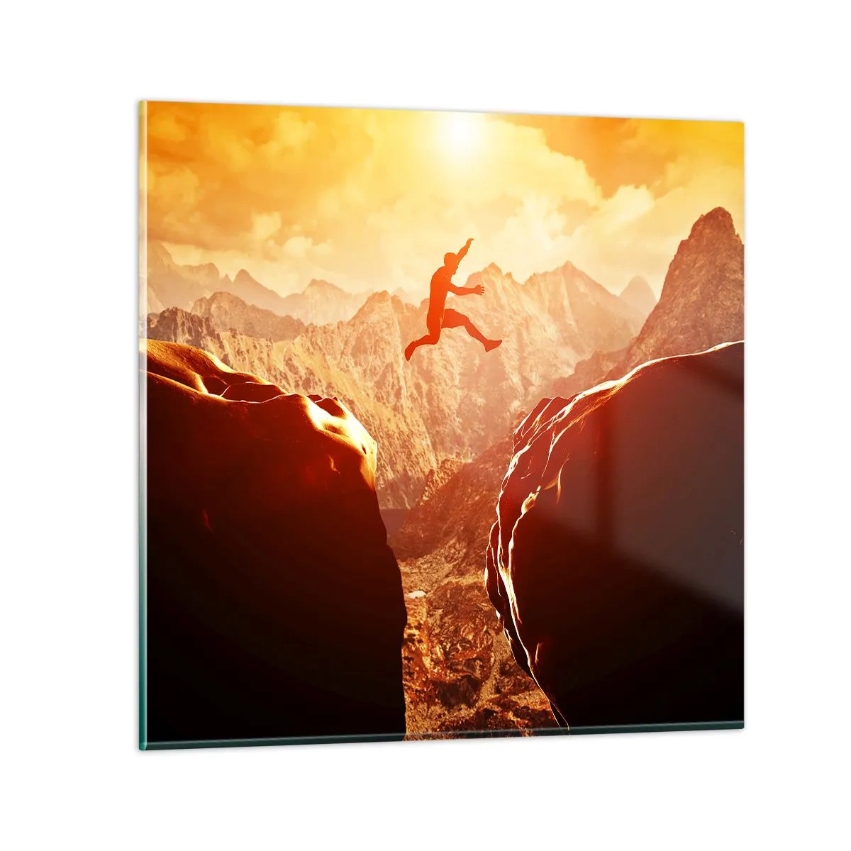 Quadro em vidro - Superando os limites - 50x50 cm