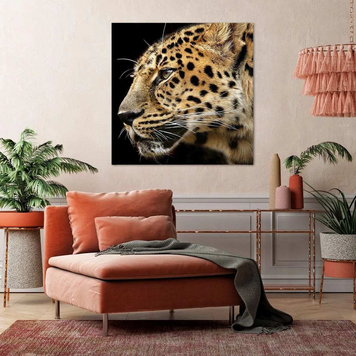 Quadro em tela - Calmo, focado, pronto - 40x40 cm