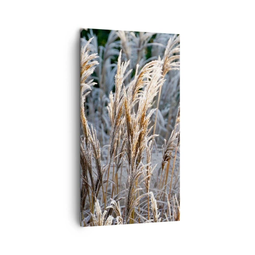 Quadro em tela - Decorado com a geada - 45x80 cm