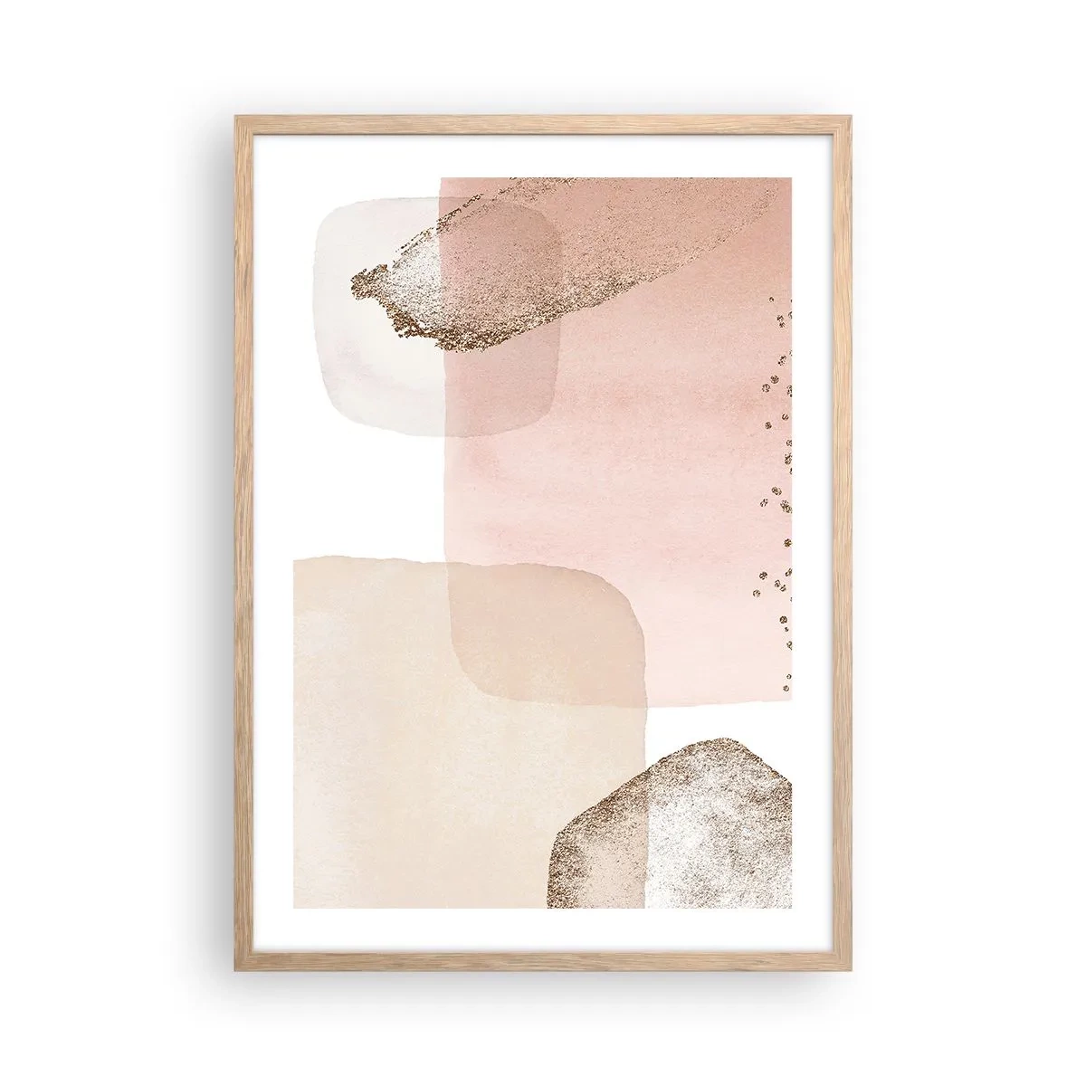 Pôster com moldura de carvalho claro - Olhar através da cor - 50x70 cm