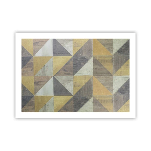 Pôster - Em ângulo com um triângulo - 70x50 cm