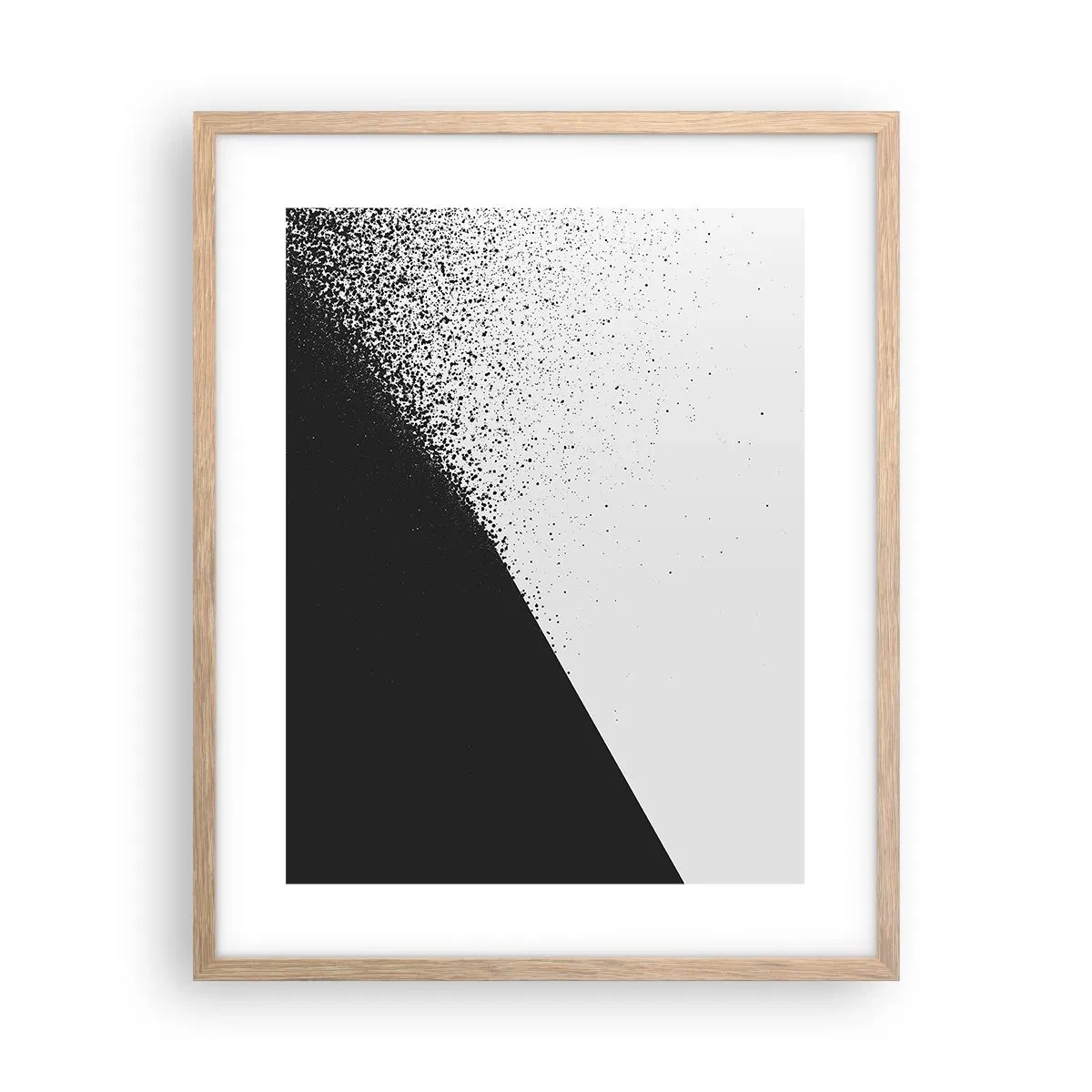 Pôster com moldura de carvalho claro - Cada vez mais rápido, cada vez mais - 40x50 cm
