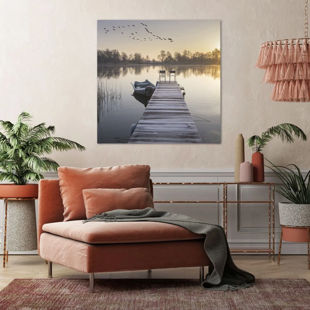 Quadro em tela - Voltarei dentro de algum tempo - 50x50 cm