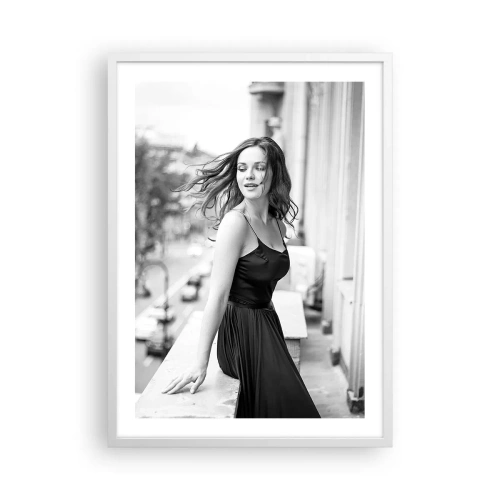 Pôster em moldura branca - Certamente uma parisiense - 50x70 cm
