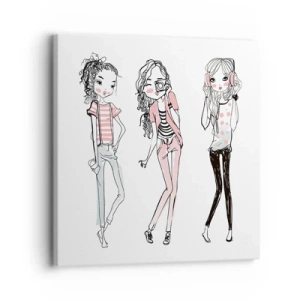 Quadro em tela - Vai ser divertido - 30x30 cm