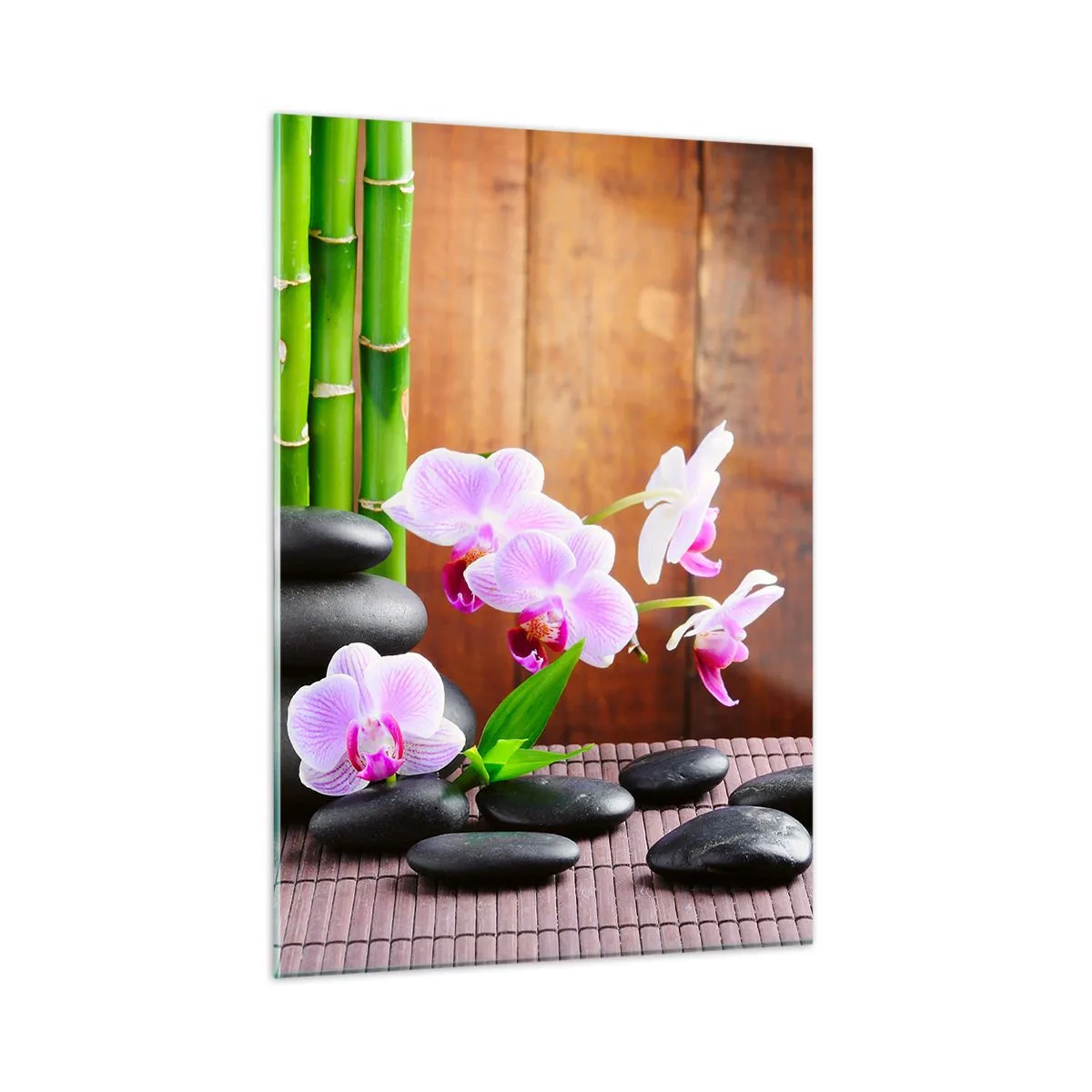 Quadro em vidro - Experimente os prazeres do Oriente - 50x70 cm