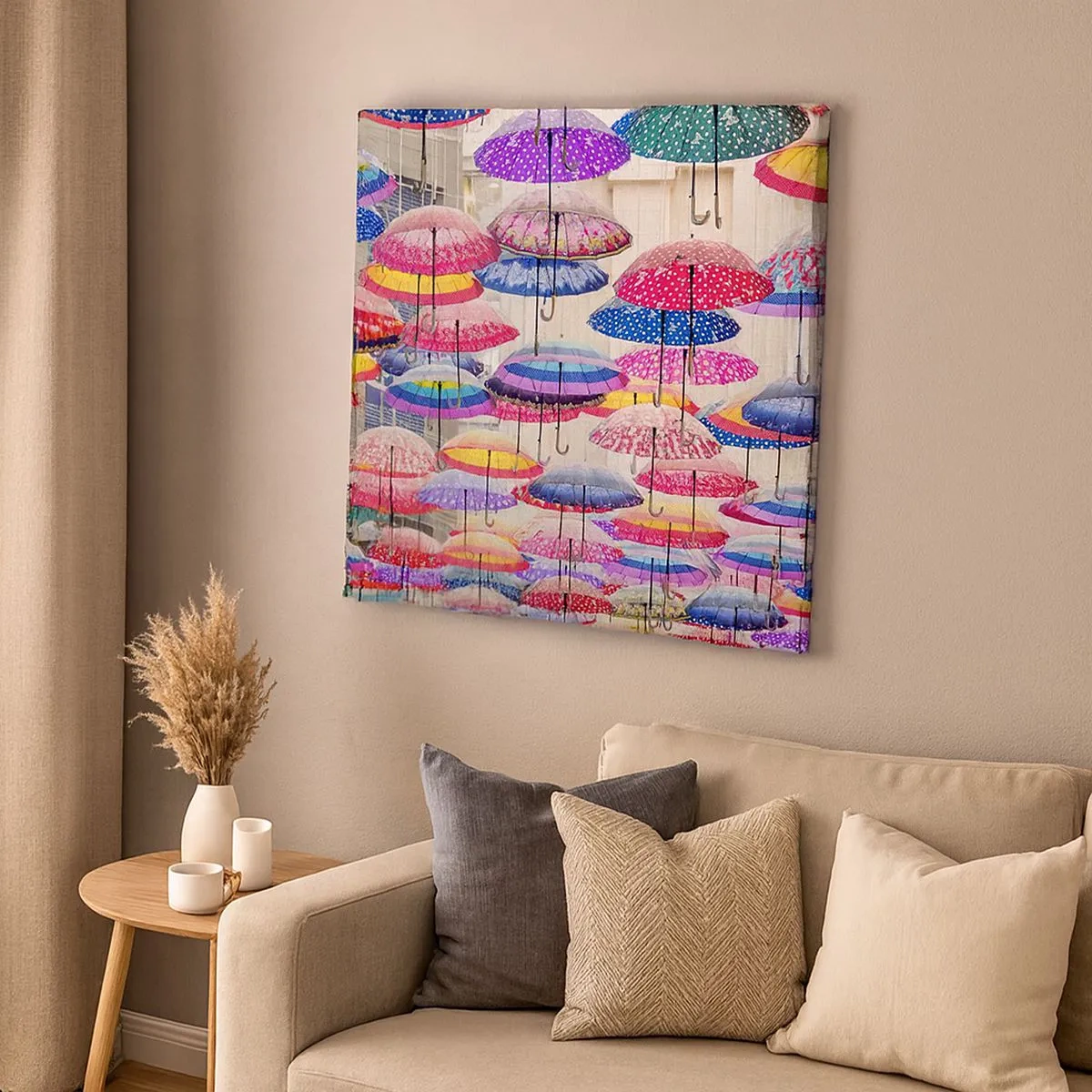 Quadro em tela - Prado urbano - 30x30 cm