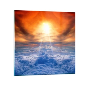 Quadro em vidro - Paisagem mística - 70x70 cm