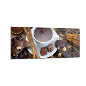 Quadro em vidro - Da fábrica de chocolate de conto de fadas - 100x40 cm
