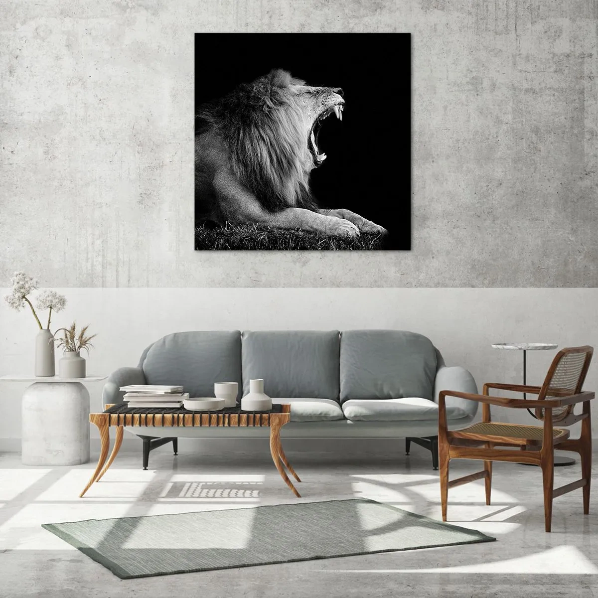 Quadro em vidro - Sem dúvida alguma - 60x60 cm