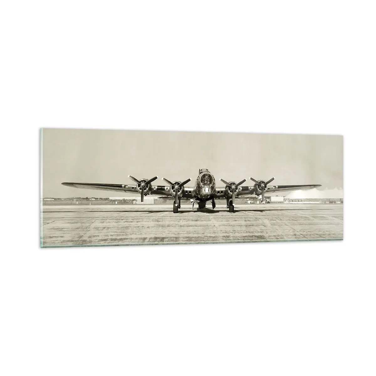 Quadro em vidro - Pronto como sempre  - 90x30 cm