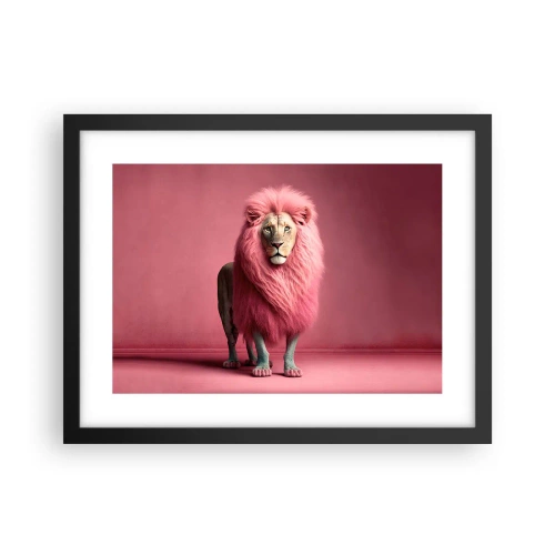 Pôster com moldura preta - Não tens mais medo - 40x30 cm