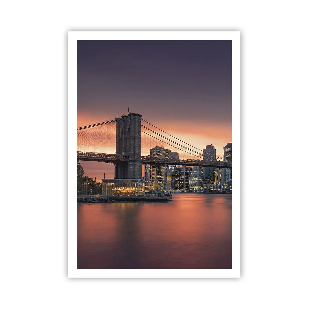 Pôster - Imersa no silêncio lilás - 70x100 cm