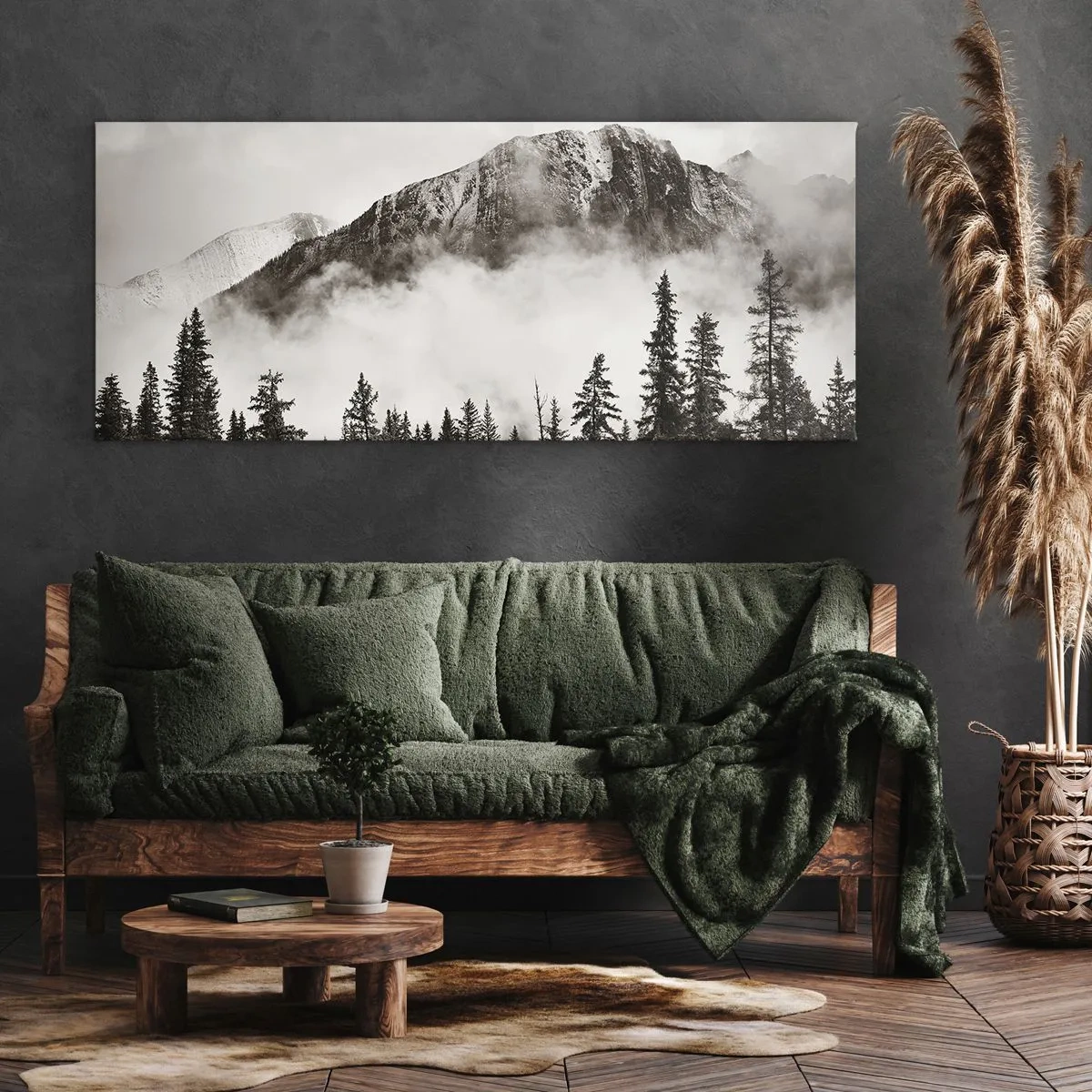Quadro em tela - O soberano de granito - 100x40 cm