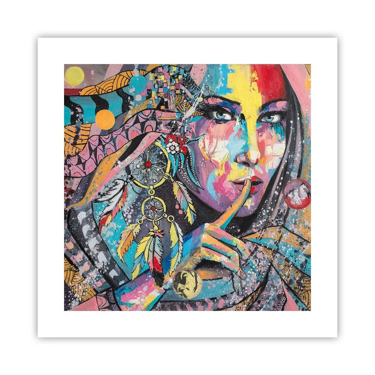 Pôster - Fique em silêncio até compreender - 40x40 cm