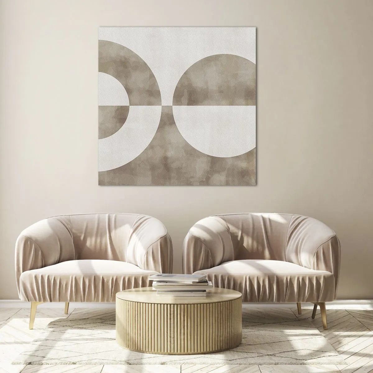 Quadro em vidro - Semelhanças e diferenças - 40x40 cm