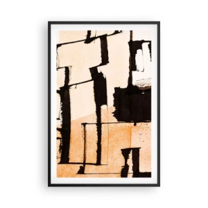 Pôster com moldura preta - No entanto, a ordem - 61x91 cm