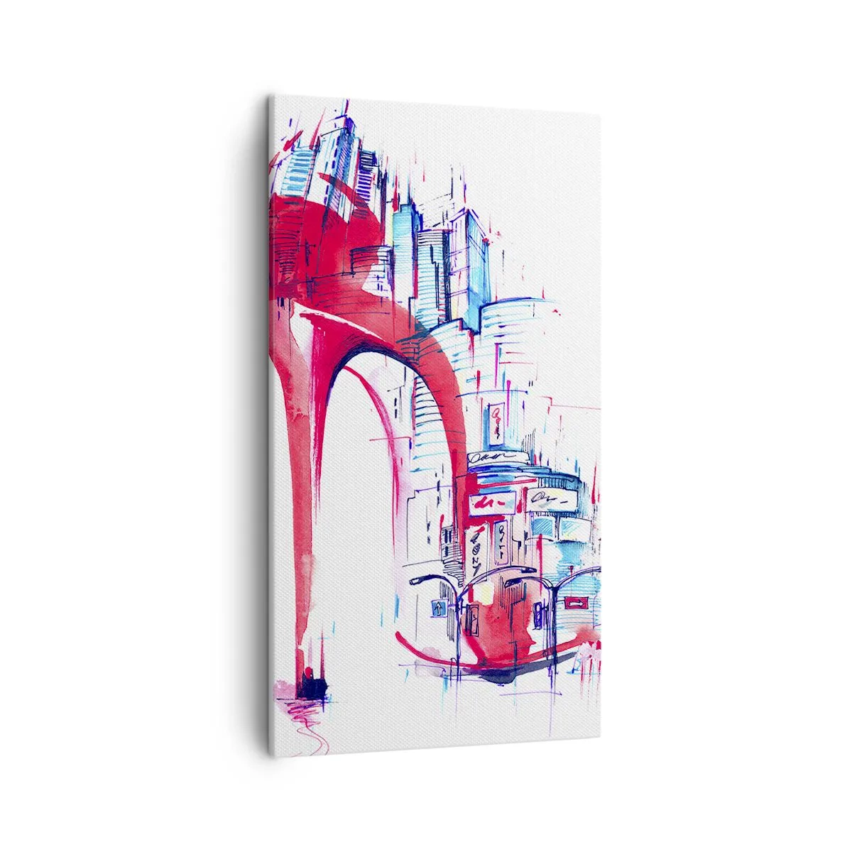 Quadro em tela - Elegância metropolitana - 45x80 cm