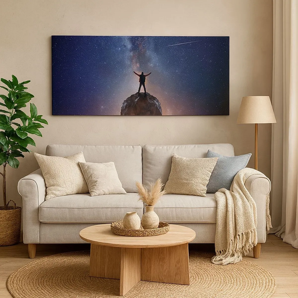 Quadro em tela - A força está comigo! - 100x40 cm