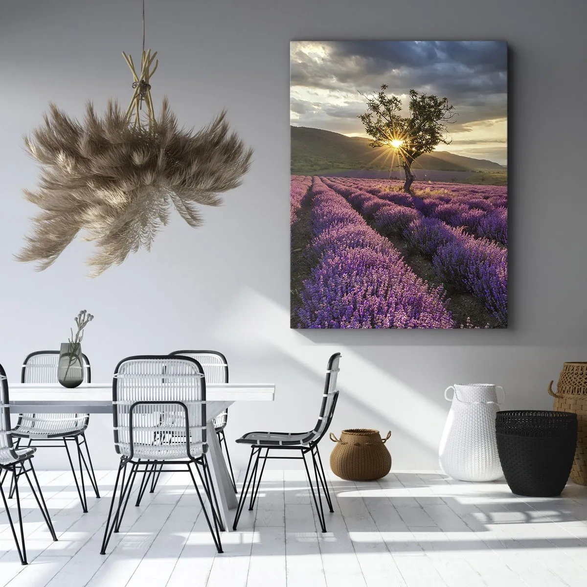 Quadro em tela - Aroma lilás - 50x70 cm