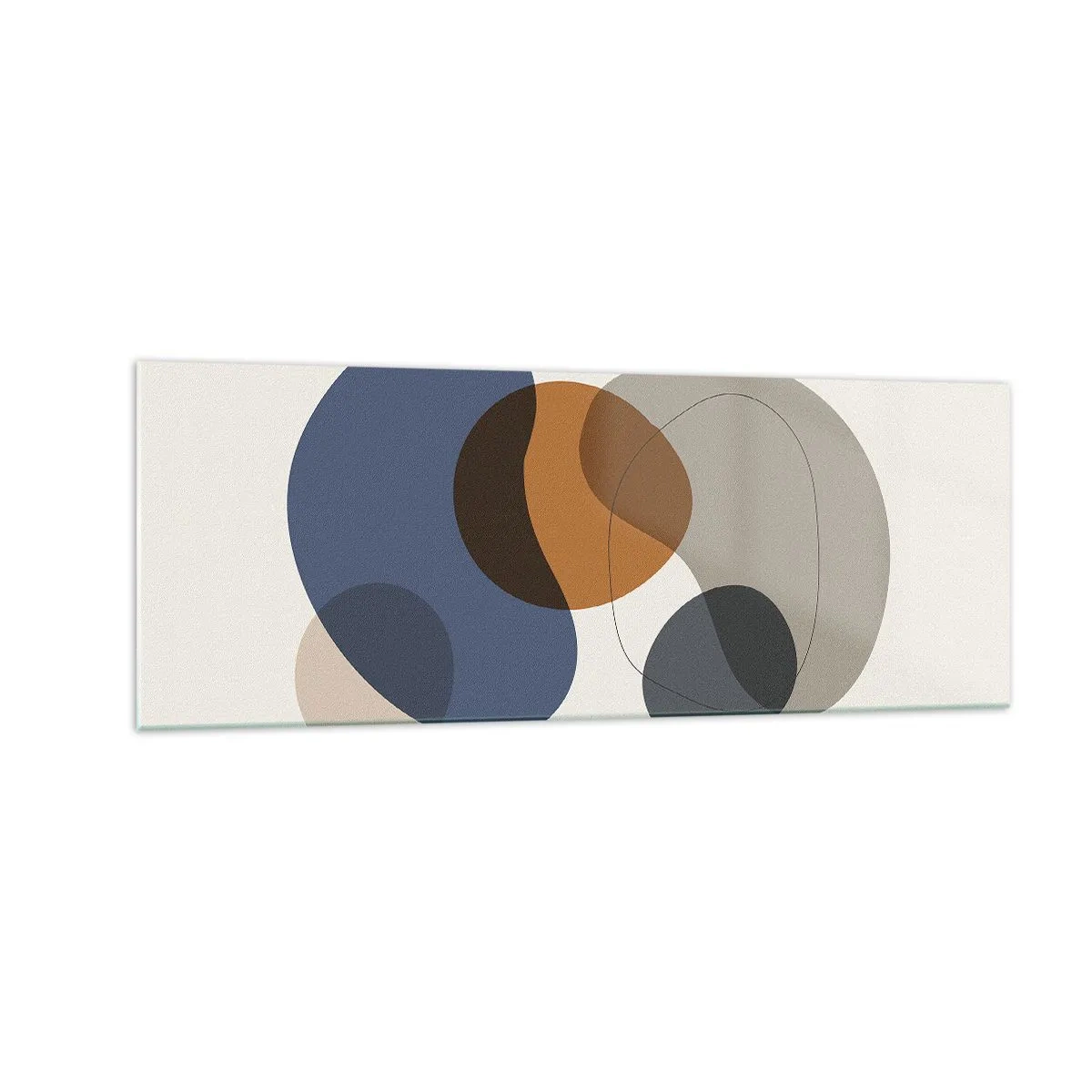 Quadro em vidro - Gotas de cor - 140x50 cm