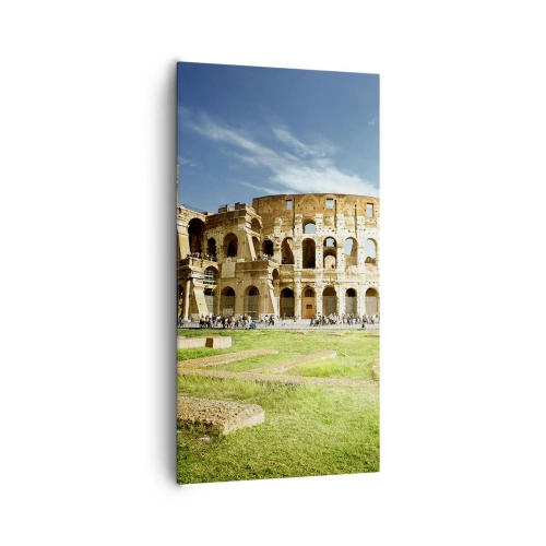 Quadro em tela - Ainda pode-se ouvir o barulho das armas - 65x120 cm