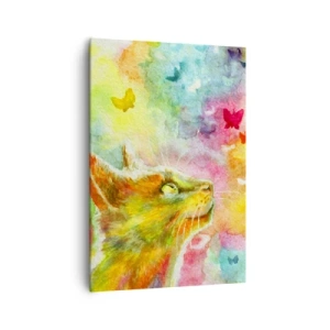 Quadro em tela - O paraíso dos gatos - 70x100 cm