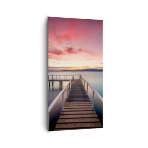 Quadro em tela - A chama suave da noite - 65x120 cm