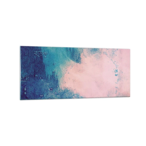 Quadro em vidro - Abraço azul - 120x50 cm