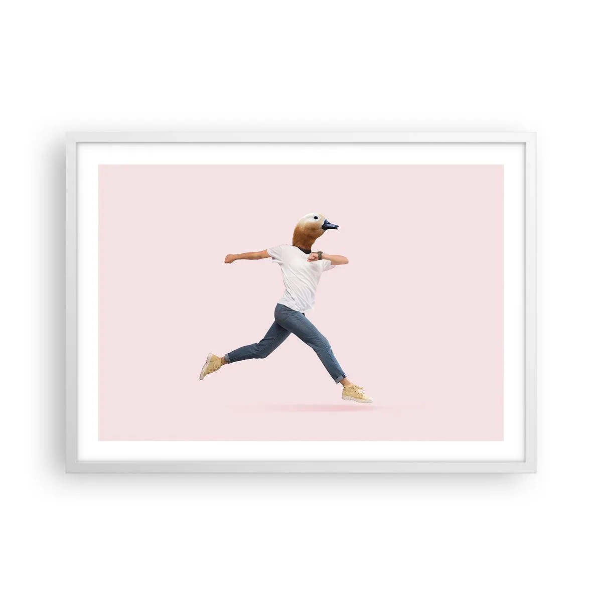 Pôster em moldura branca - Uma pitada de absurdo - 70x50 cm