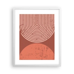 Pôster em moldura branca - Relacionamento próximo - 40x50 cm