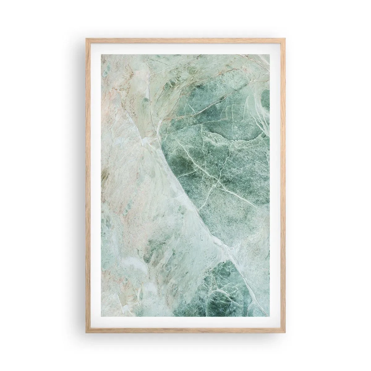 Pôster com moldura de carvalho claro - A nobre frieza da pedra - 61x91 cm