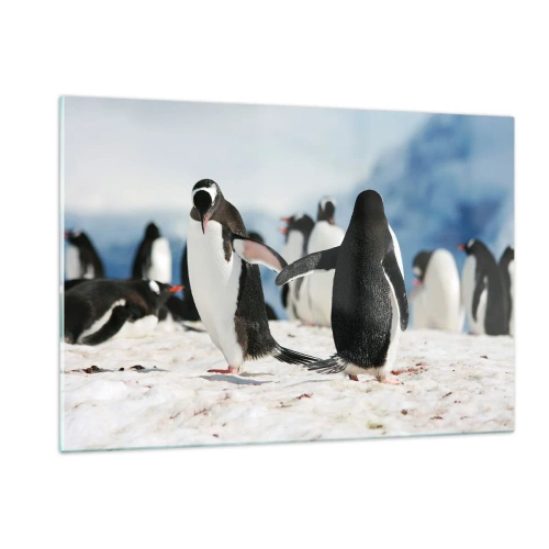 Quadro em vidro - Dança na neve - 120x80 cm