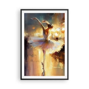 Pôster com moldura preta - Milagre na rua - 61x91 cm