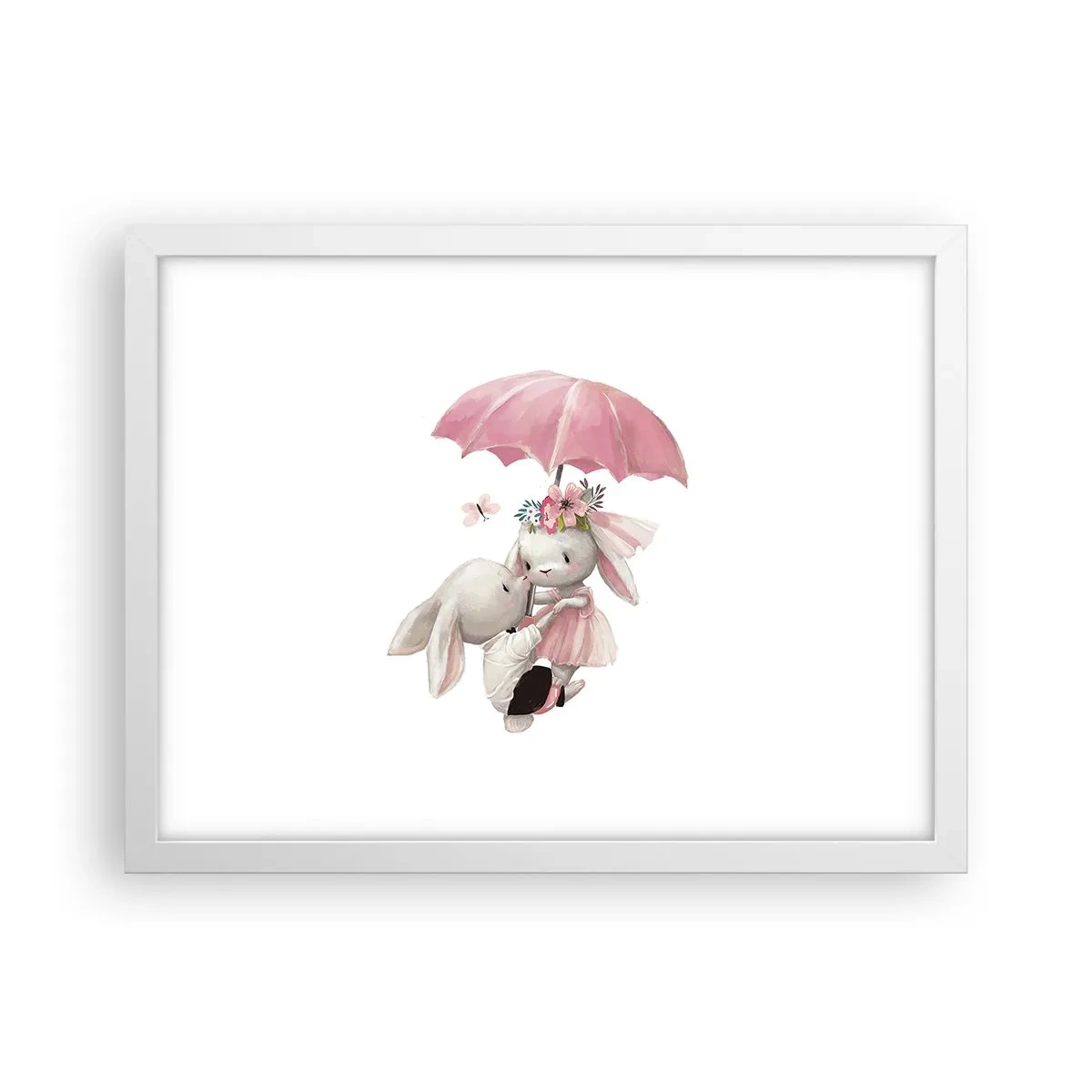 Pôster em moldura branca - Isso é amor - 40x30 cm