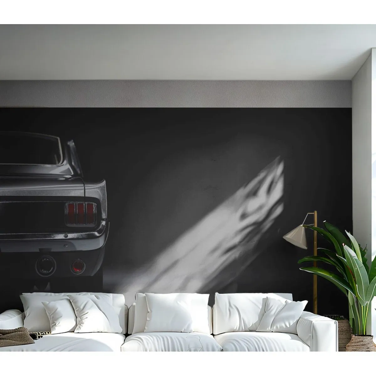 Papel de Parede Premium Sand - O charme do clássico - Carro, Retrô, Carro - 100x70 cm