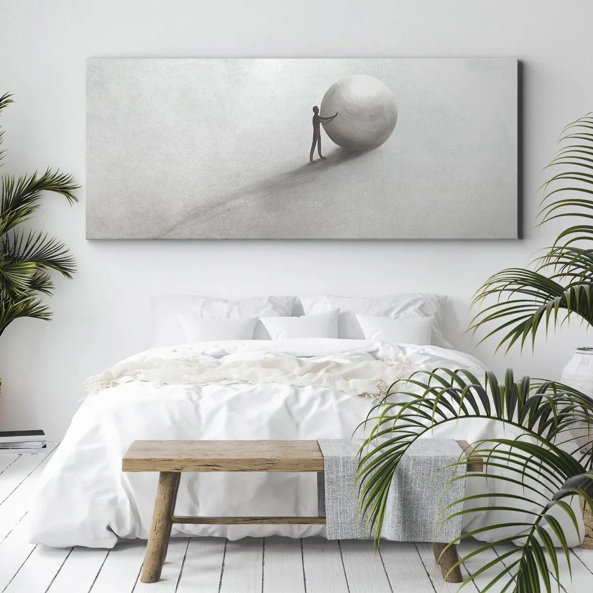 Quadro em tela - O Jogo da Vida - 100x40 cm