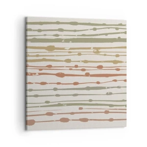 Quadro em tela - Notação musical de cores - 60x60 cm