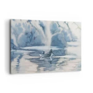 Quadro em tela - Pescadores no seu paraíso - 100x70 cm