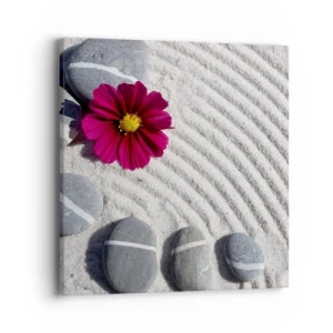 Quadro em tela - Energia e paz do círculo mágico da natureza - 40x40 cm