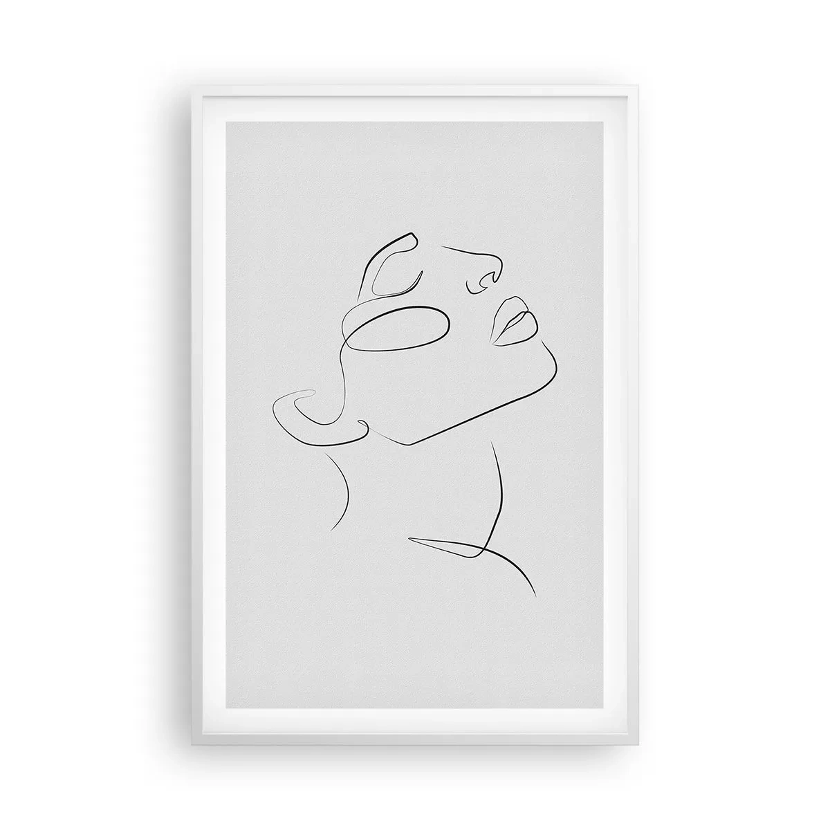 Pôster em moldura branca - Os meandros dos sonhos - 61x91 cm