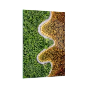 Quadro em vidro - Fronteiras e descobertas - 70x100 cm