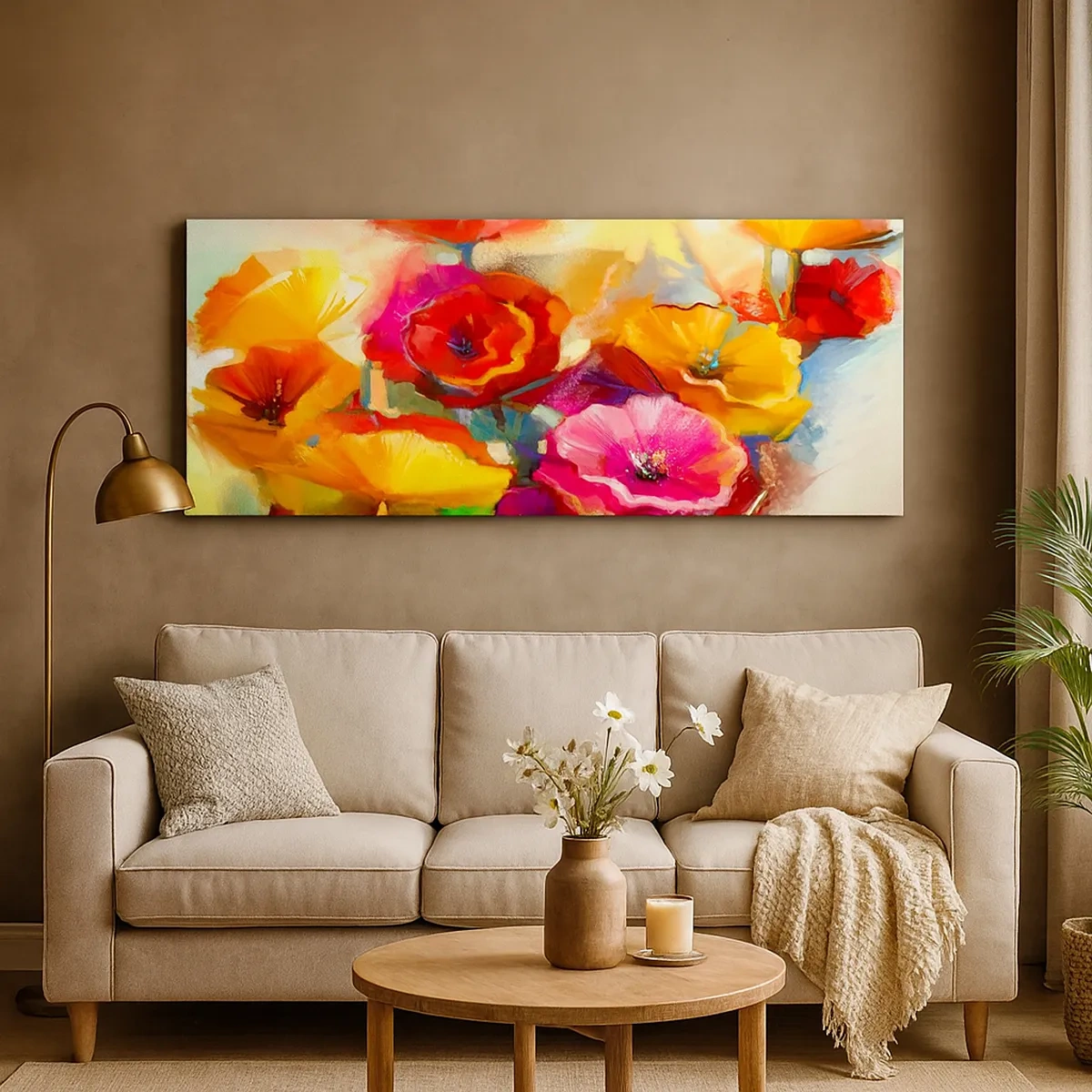 Quadro em tela - Não só vermelho - 30x30 cm