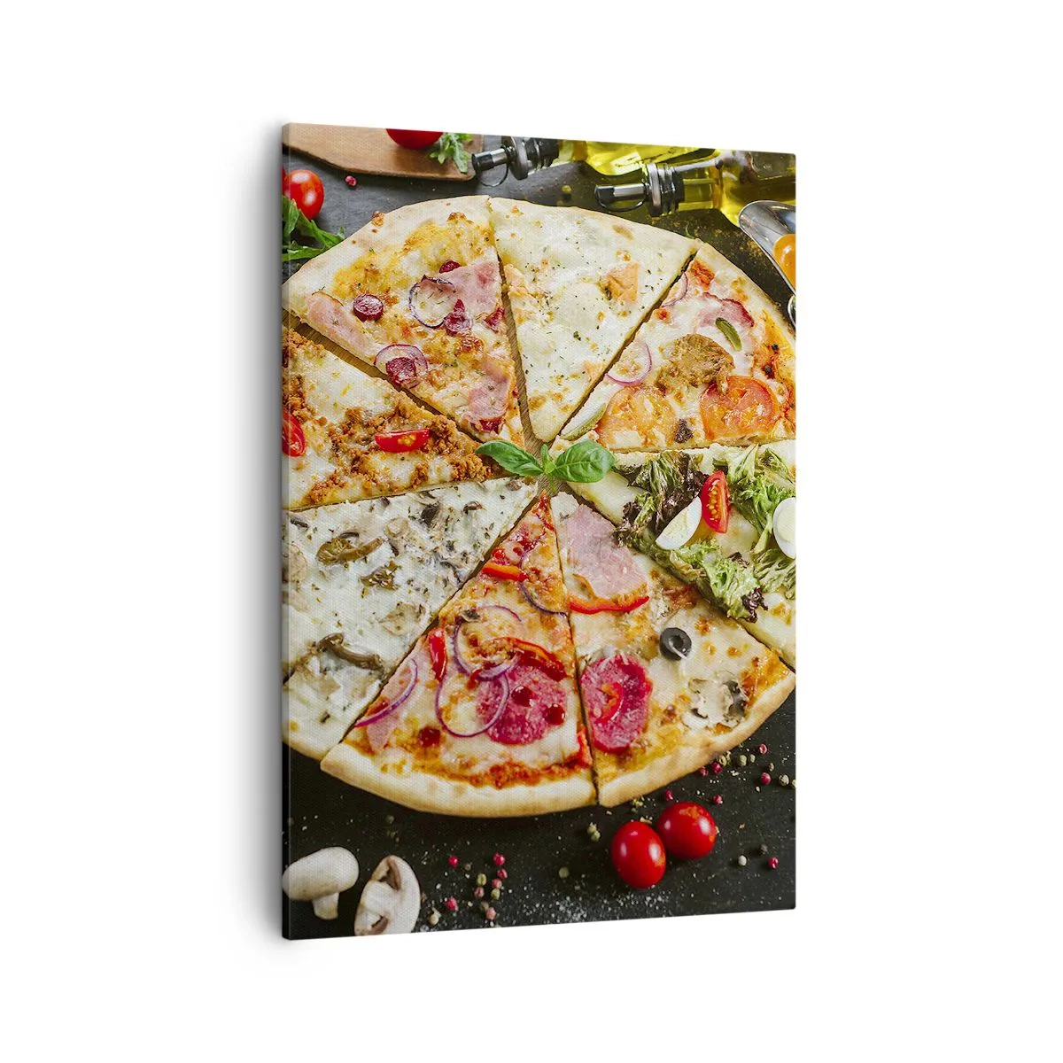 Quadro em tela - Gama de sabores - 50x70 cm