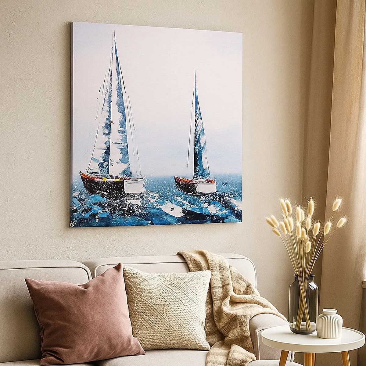 Quadro em tela - Irmandade do vento - 30x30 cm